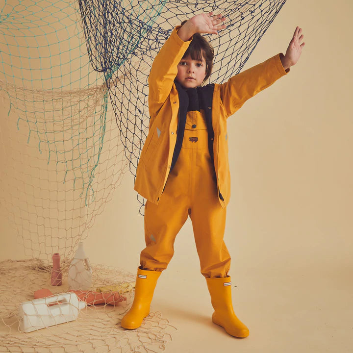 Töastie YELLOW WATERPROOF DUNGAREES