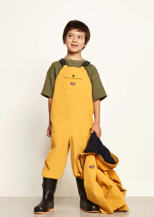 Töastie YELLOW WATERPROOF DUNGAREES
