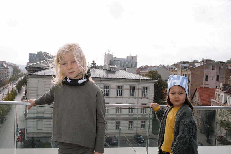 Organic cotton neck warmer sustainable clothes for children