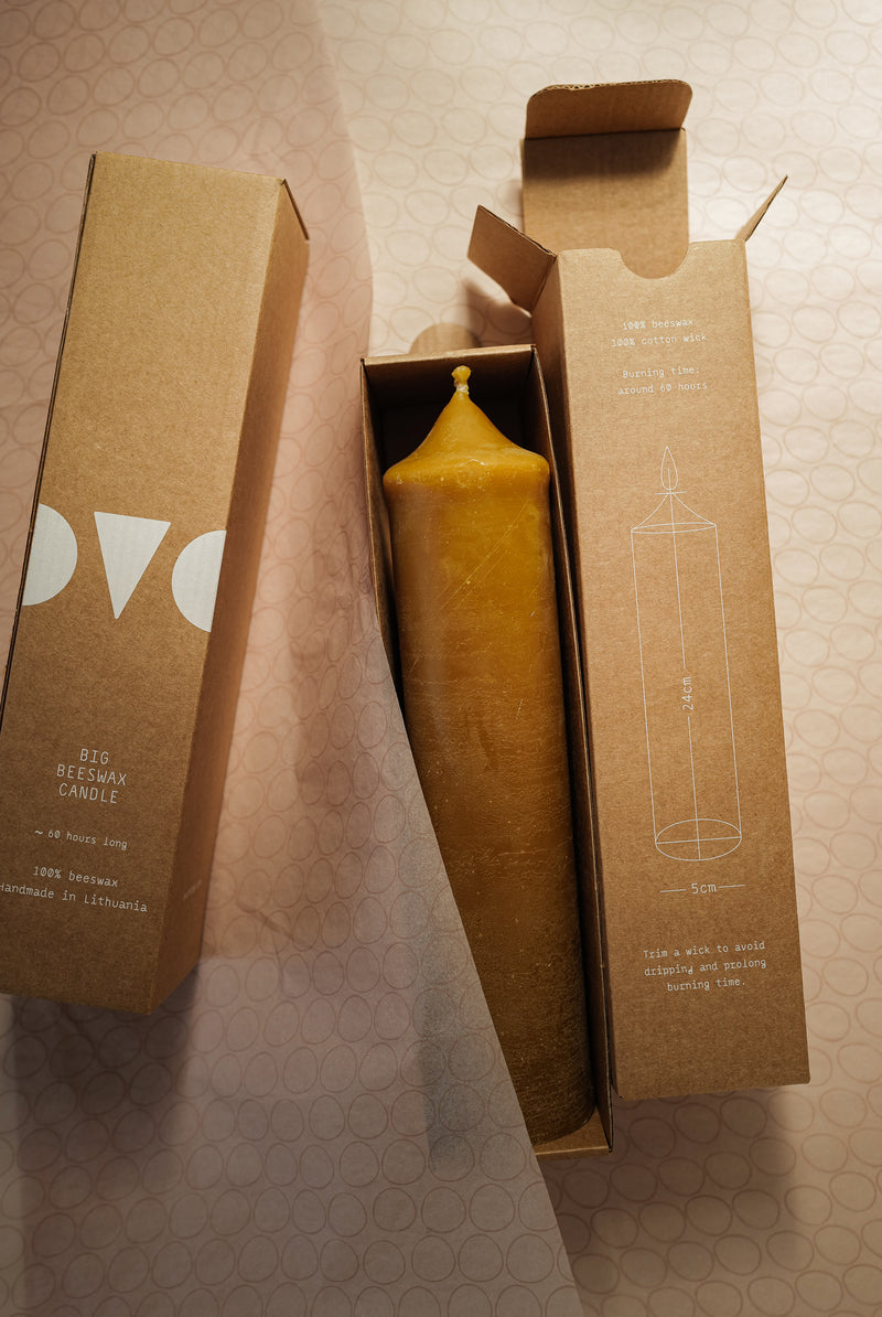 Big Beeswax candle