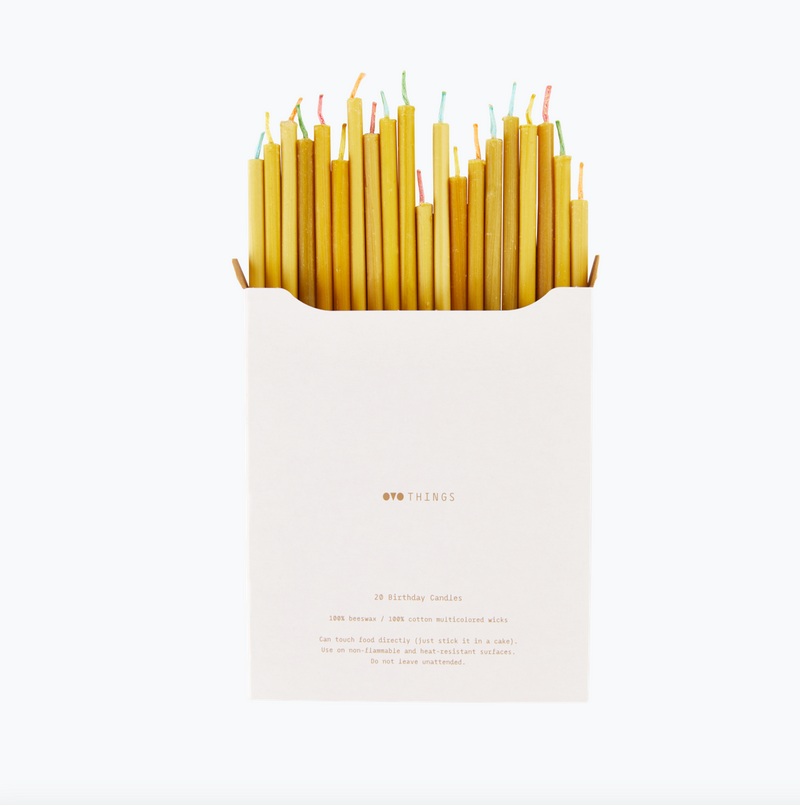 Ovo things Candles are handmade in Lithuania from local farmers' beeswax, they are natural and non-toxic, no artificial color or scent is added. 