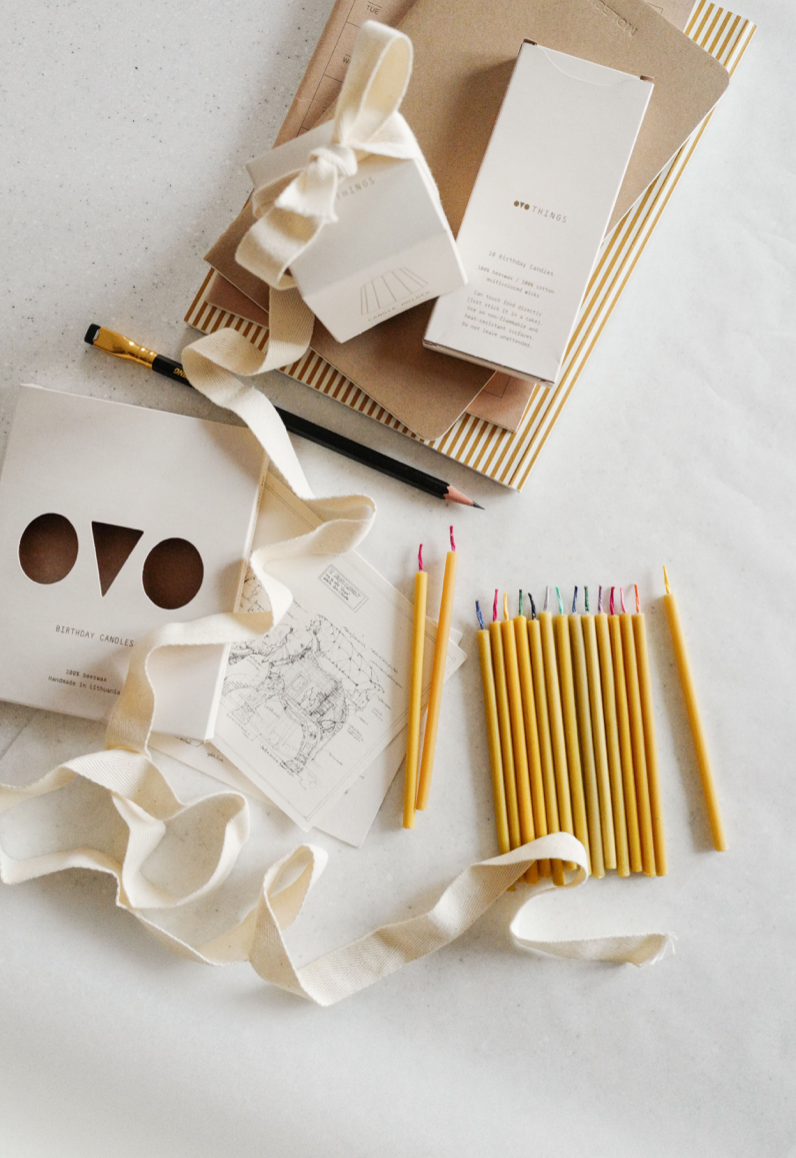 Ovo things Candles are handmade in Lithuania from local farmers' beeswax, they are natural and non-toxic, no artificial color or scent is added. 