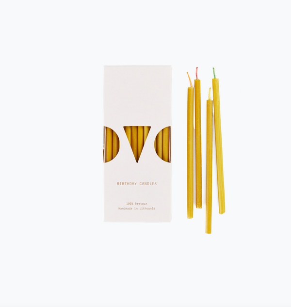 Ovo things Candles are handmade in Lithuania from local farmers' beeswax, they are natural and non-toxic, no artificial color or scent is added. 