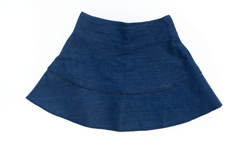 Upcycled Dark Denim skirt