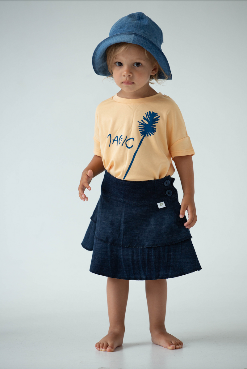 Upcycled Light Denim skirt