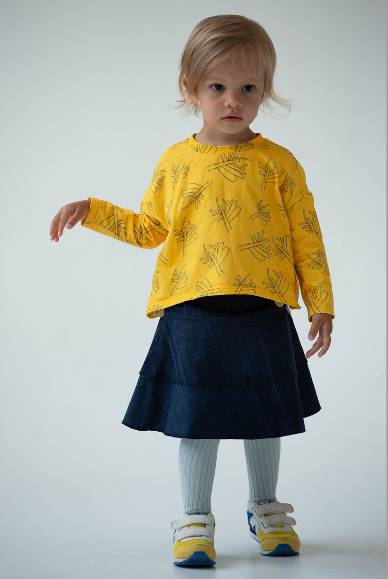 Upcycled Dark Denim skirt